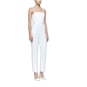 Alice + Olivia NWT Sleeveless Pleated Crepe Jumpsuit